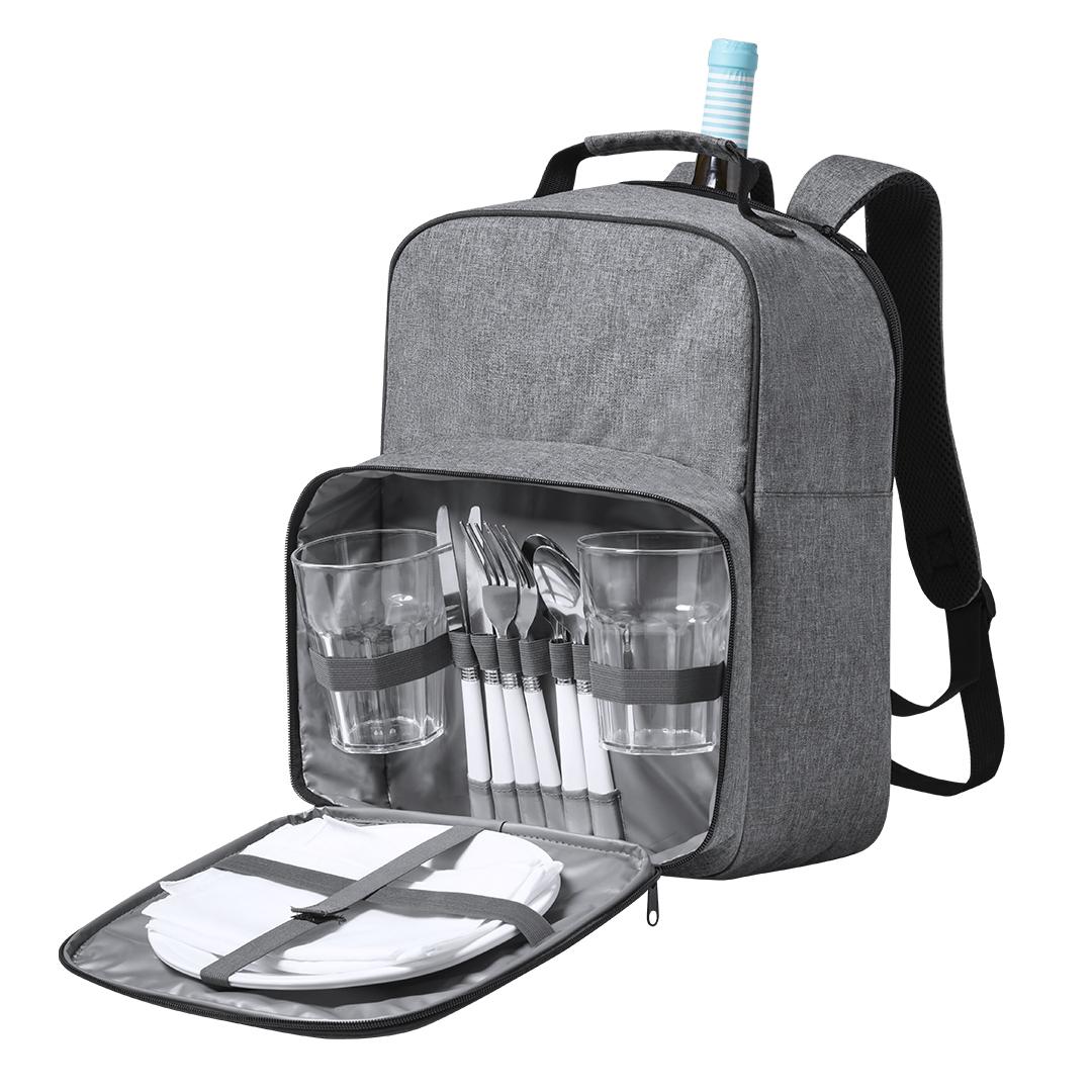 Rucsac termoizolant pentru picnic Kazor gri