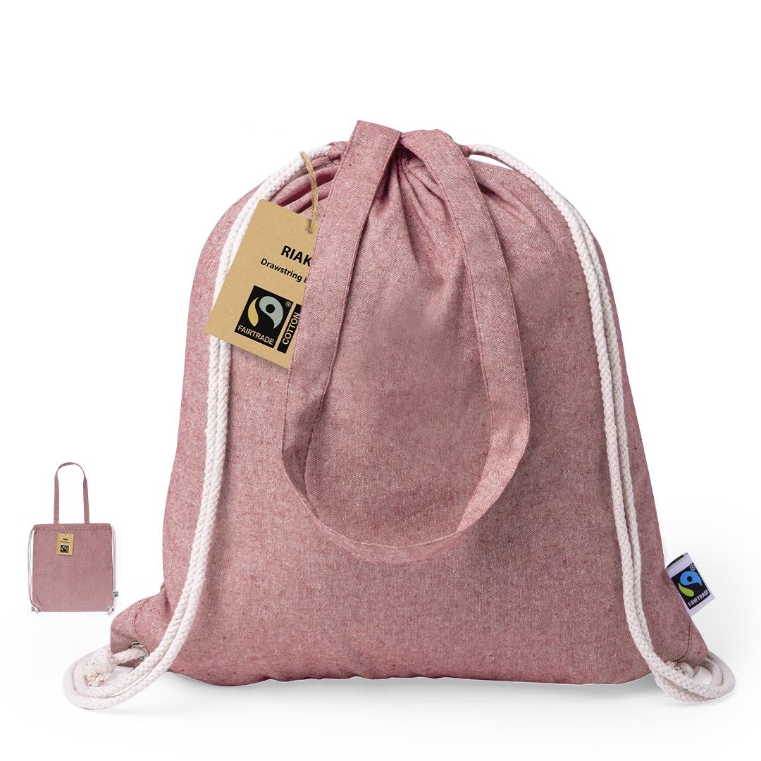 Sac cu șnur Riak Fairtrade albastru