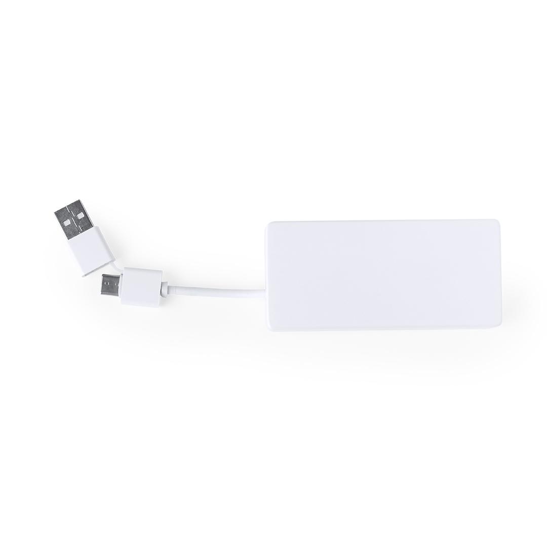 Distribuitor USB Hub Nofler RCS alb