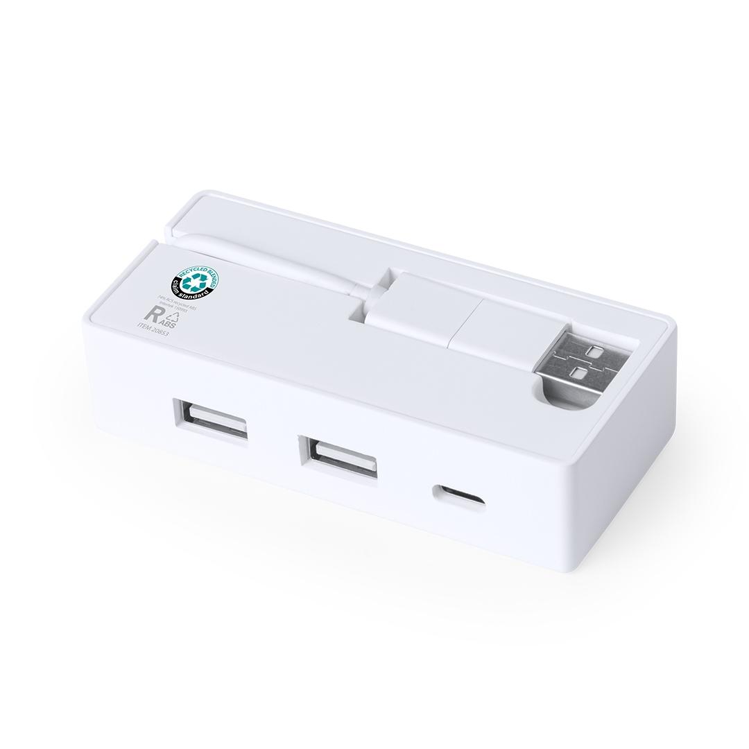 Distribuitor USB Hub Nofler RCS alb