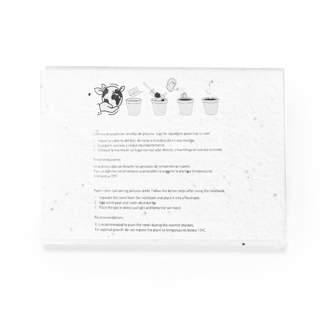 Blocnotes cu foi adezive și semințe Albot alb