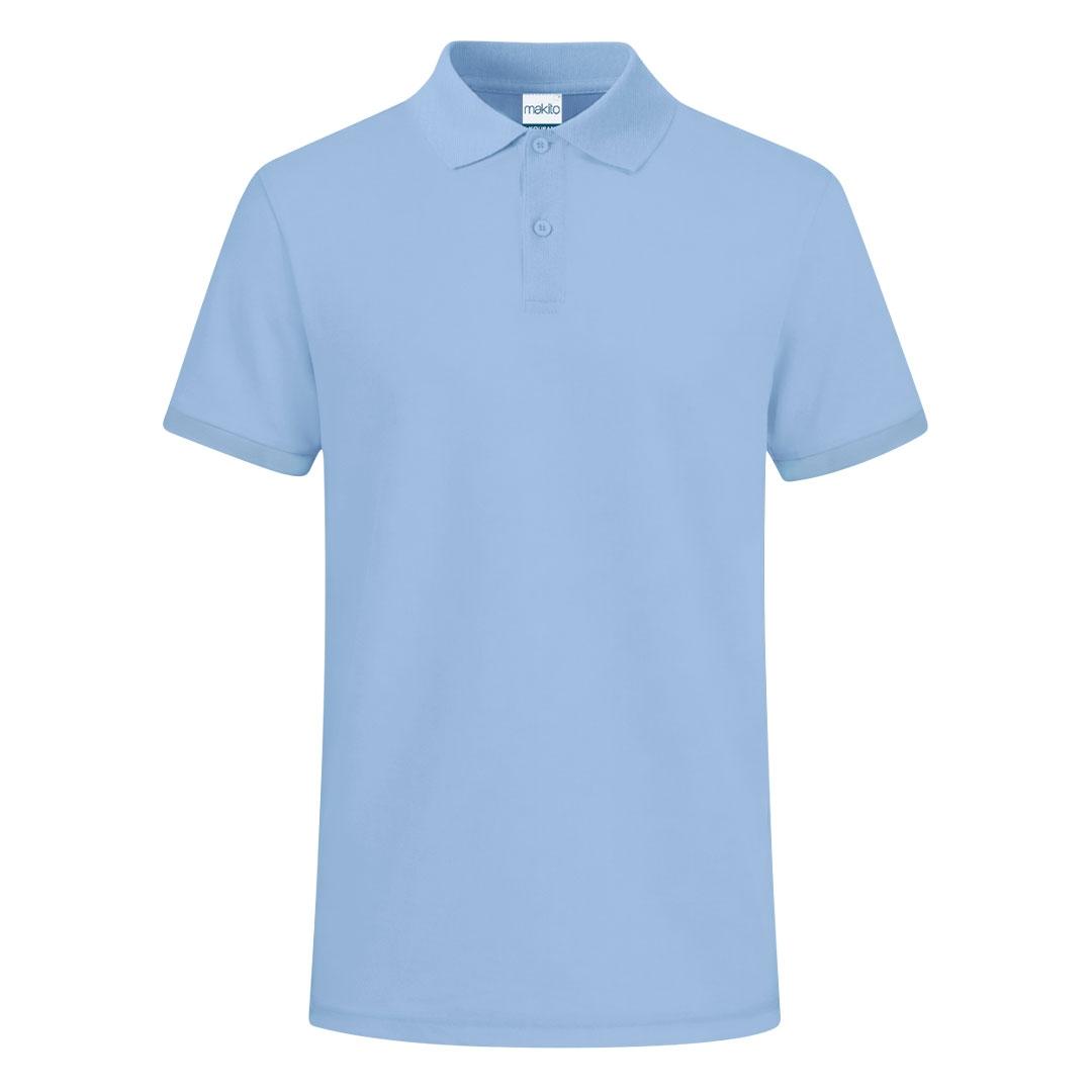 Tricou polo colorat pentru adulți Koupan albastru deschis L