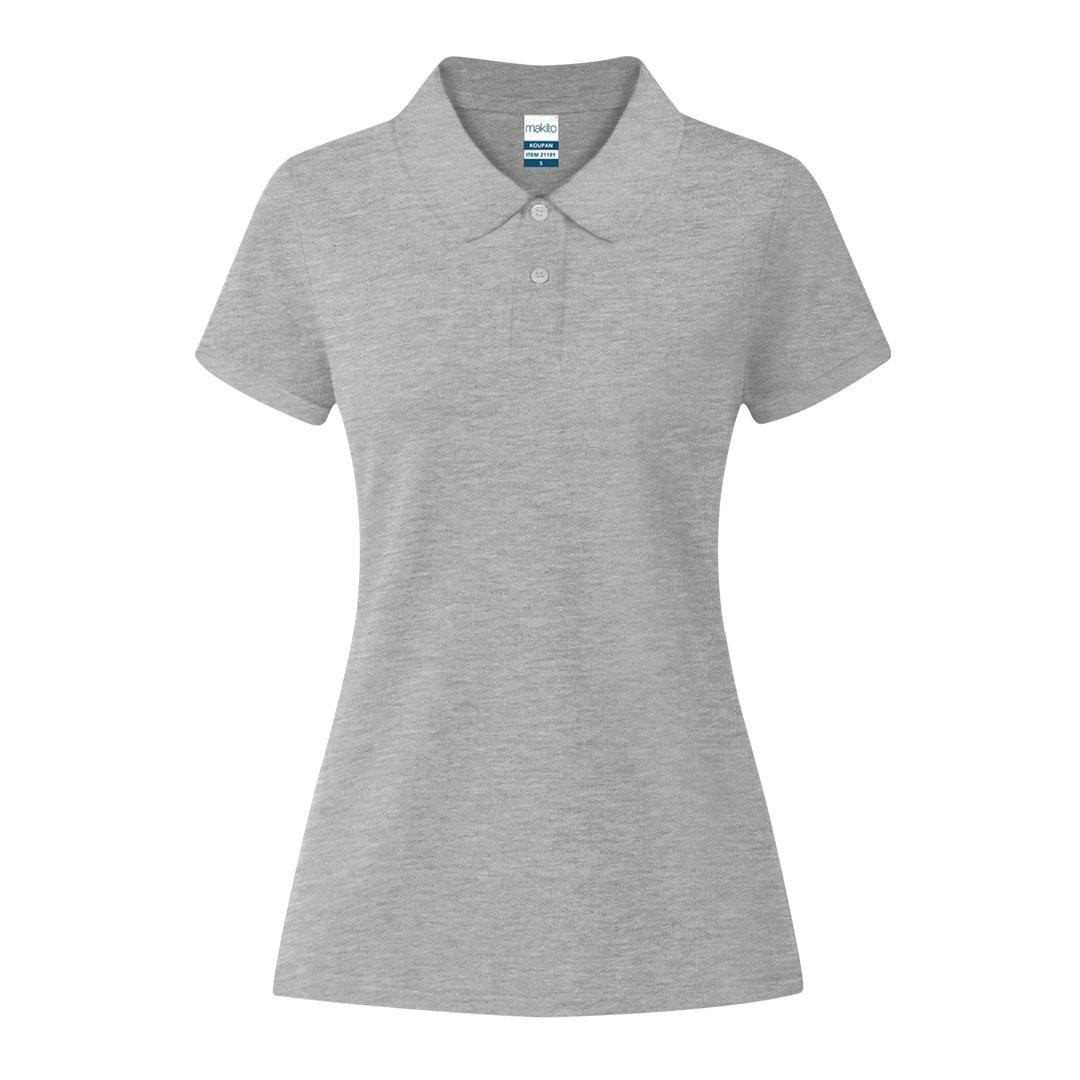 Tricou polo colorat pentru femei Koupan gri S