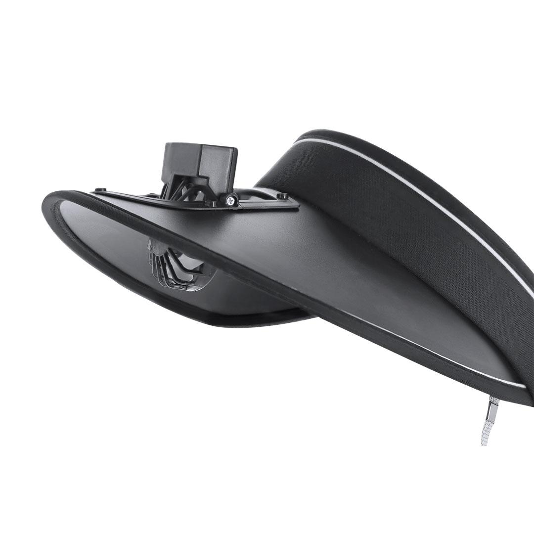 Vizieră de soare cu ventilator Akanyi negru