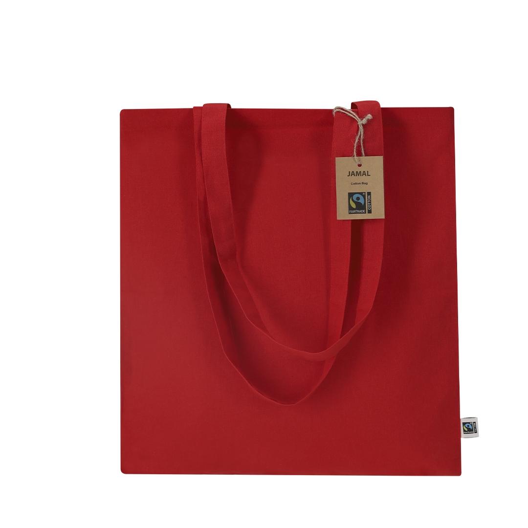Geantă de cumpărături Jamal Fairtrade roșu