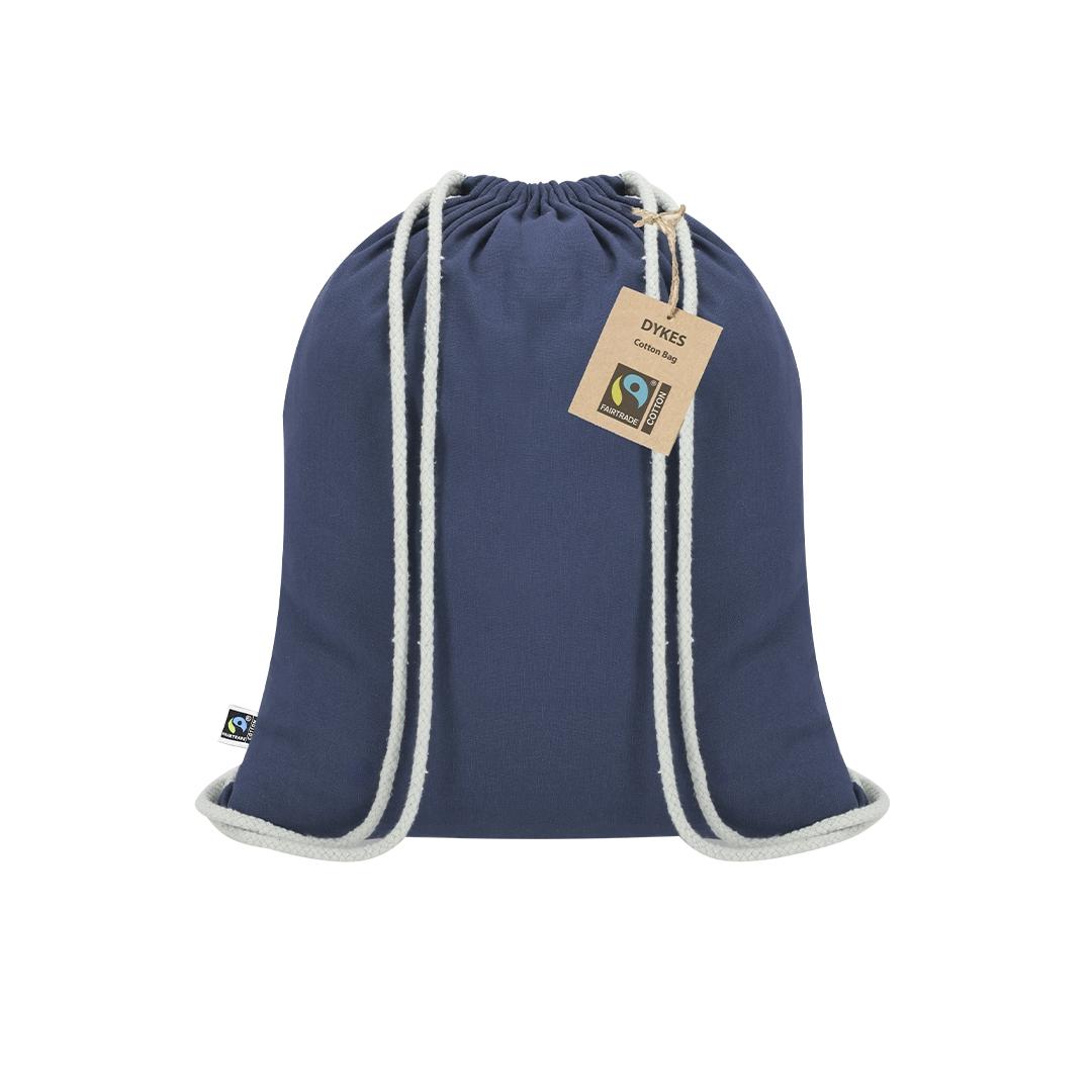 Sac cu șnur Dykes Fairtrade albastru marină