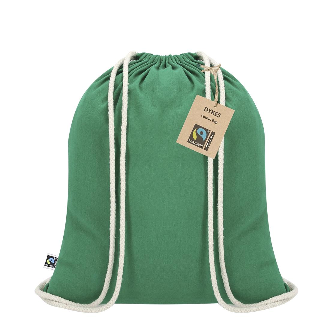 Sac cu șnur Dykes Fairtrade alb