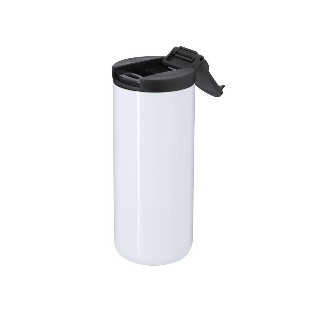 Cană termoizolantă pentru sublimare Lyrena alb