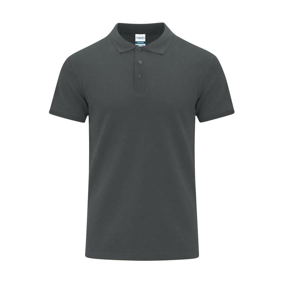 Tricou polo colorat pentru adulți Chaplin gri închis L