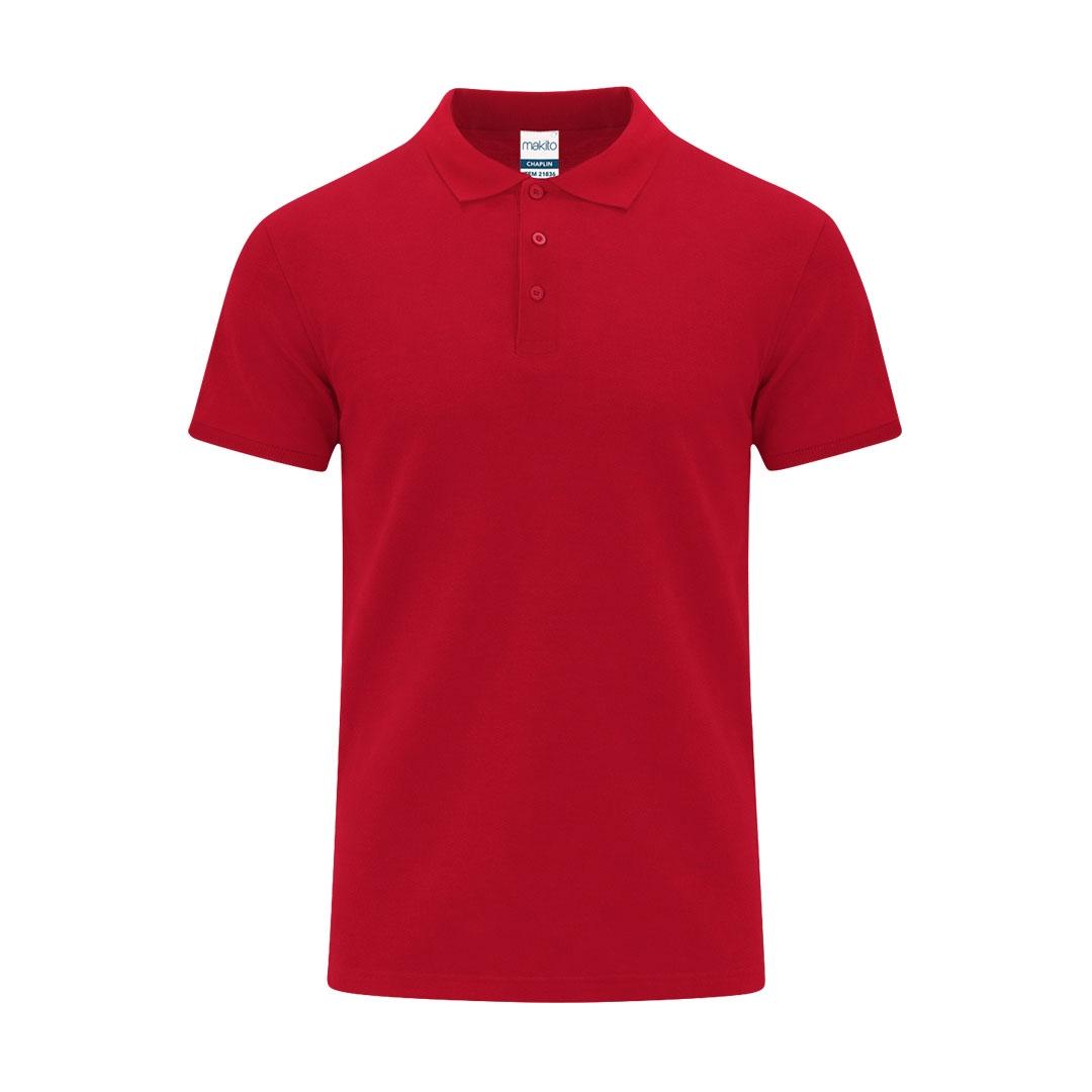 Tricou polo colorat pentru adulți Chaplin roșu L