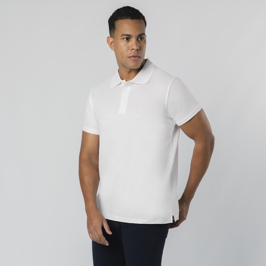 Tricou polo alb pentru adulți Chaplin alb L