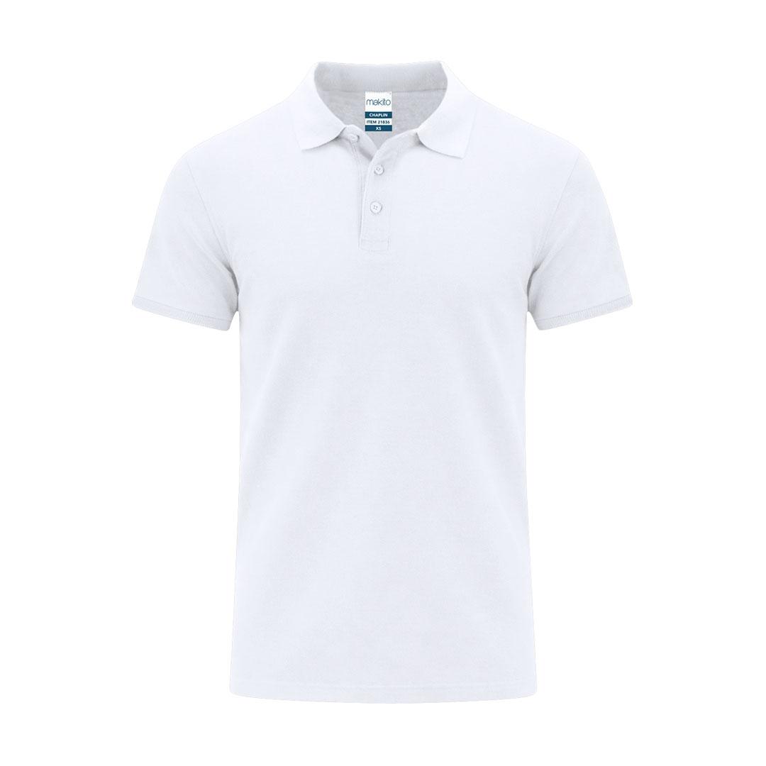 Tricou polo alb pentru adulți Chaplin alb L