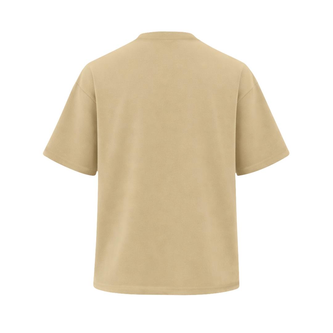Tricou mărime mare Oversize Minton nisip XXL