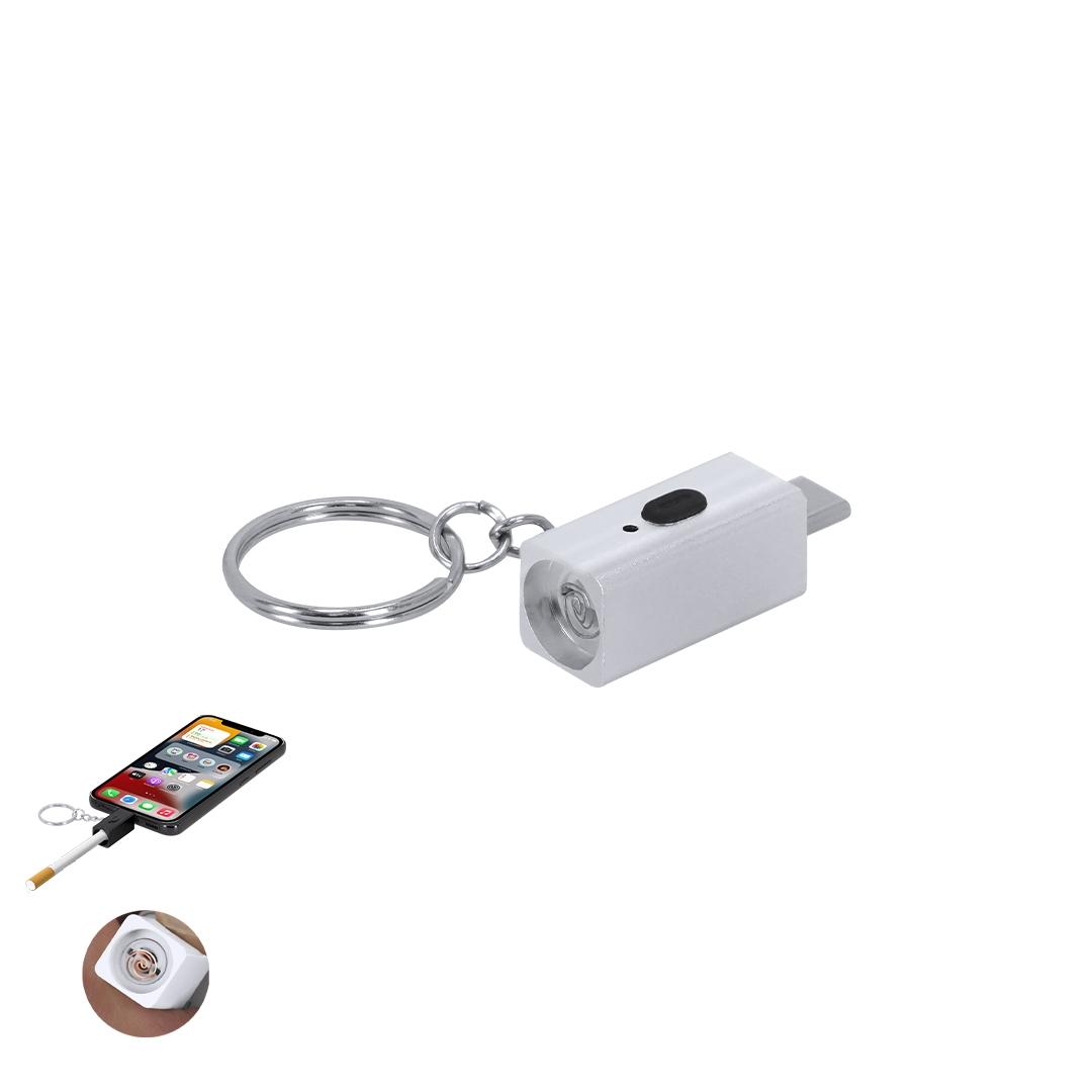 Breloc cu brichetă electrică Parris negru