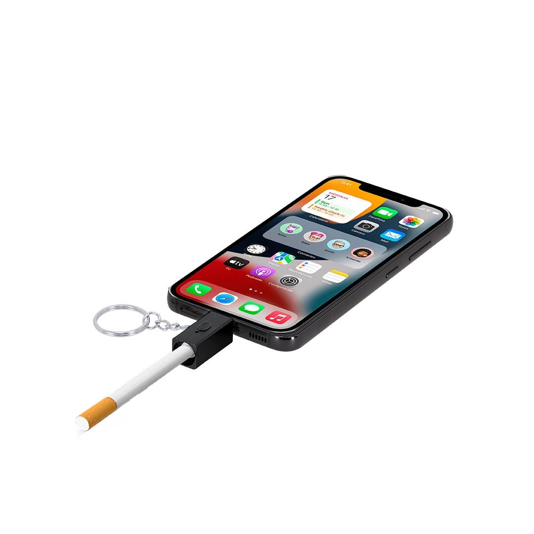 Breloc cu brichetă electrică Parris negru