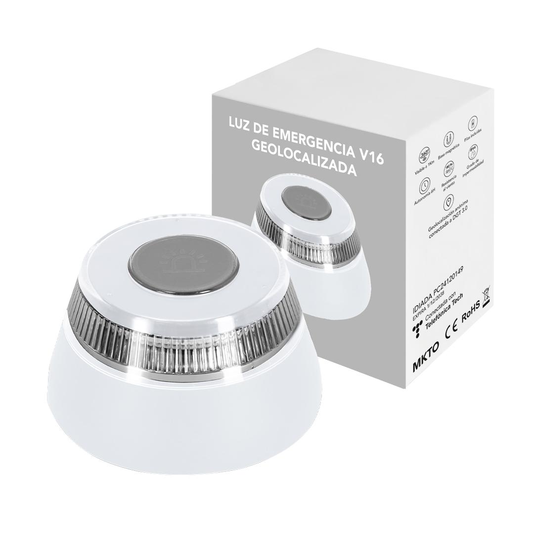 Lumină de urgență V16 geolocalizată Kershaw alb