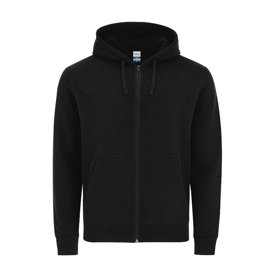 Hanorac fără glugă pentru adulți Astro negru 3XL