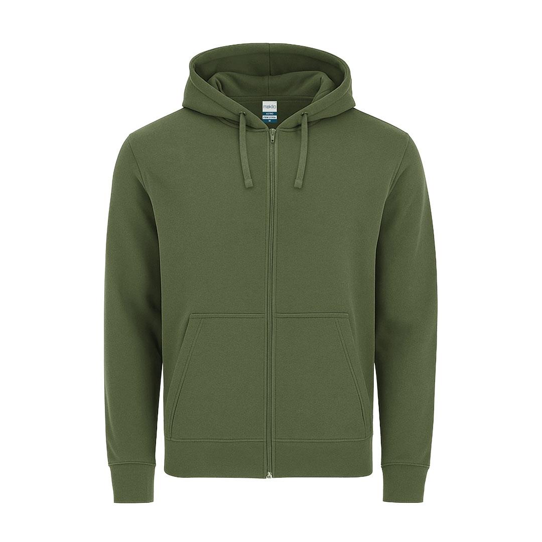 Hanorac fără glugă pentru adulți Astro verde sticlă 3XL