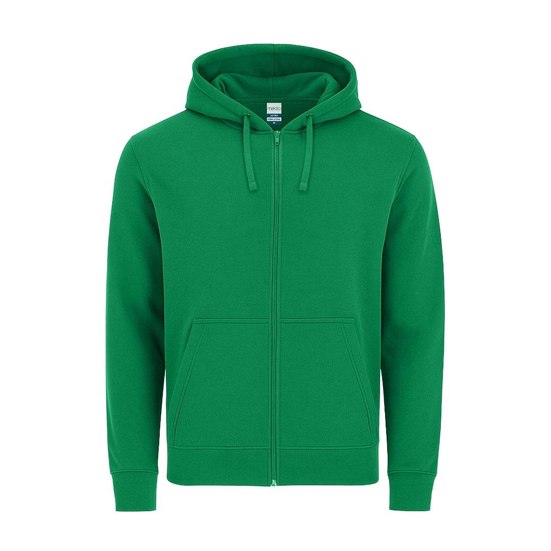 Hanorac fără glugă pentru adulți Astro verde 3XL