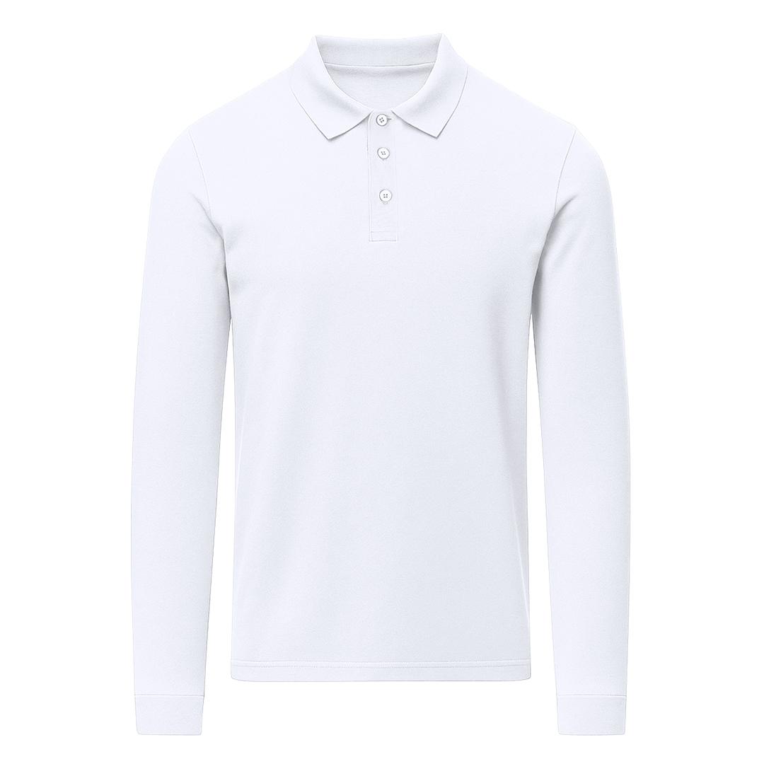 Tricou polo alb pentru adulți Charlot alb 3XL
