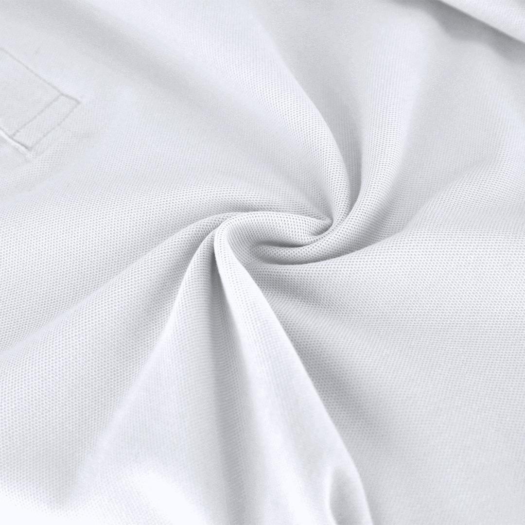 Tricou polo alb pentru adulți Charlot alb 3XL