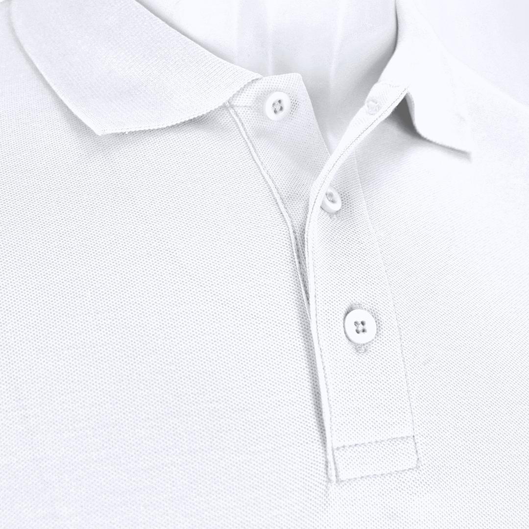 Tricou polo alb pentru adulți Charlot alb 3XL