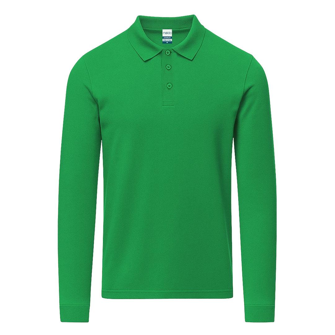 Tricou polo colorat pentru adulți Charlot verde XL