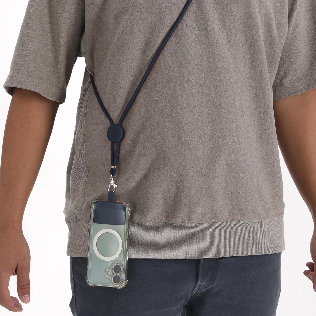 Lanyard cu suport Zaret alb