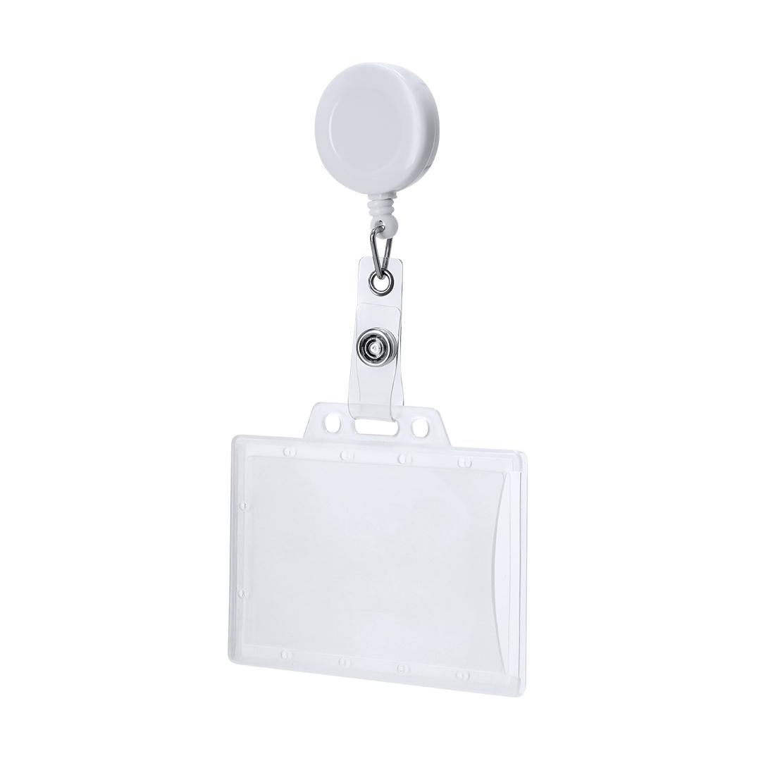 Lanyard cu suport de identificare Blaires alb