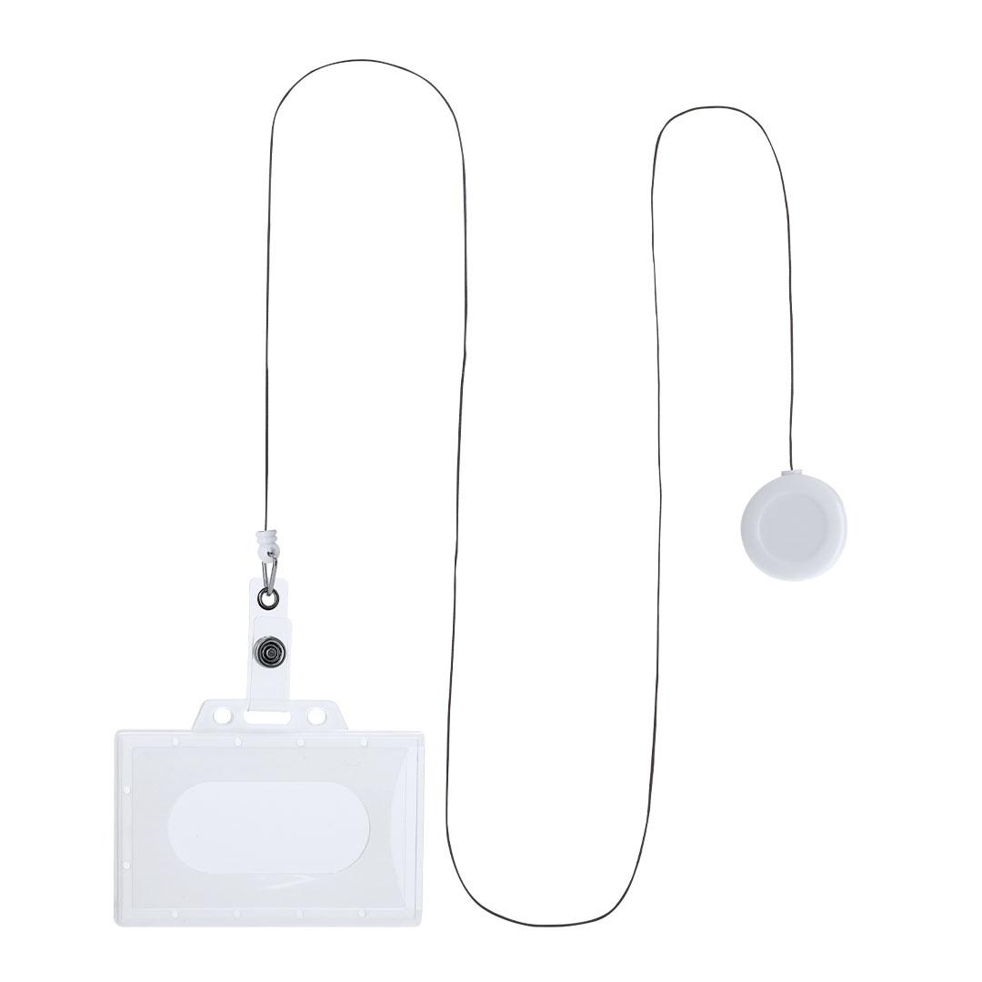 Lanyard cu suport de identificare Blaires alb