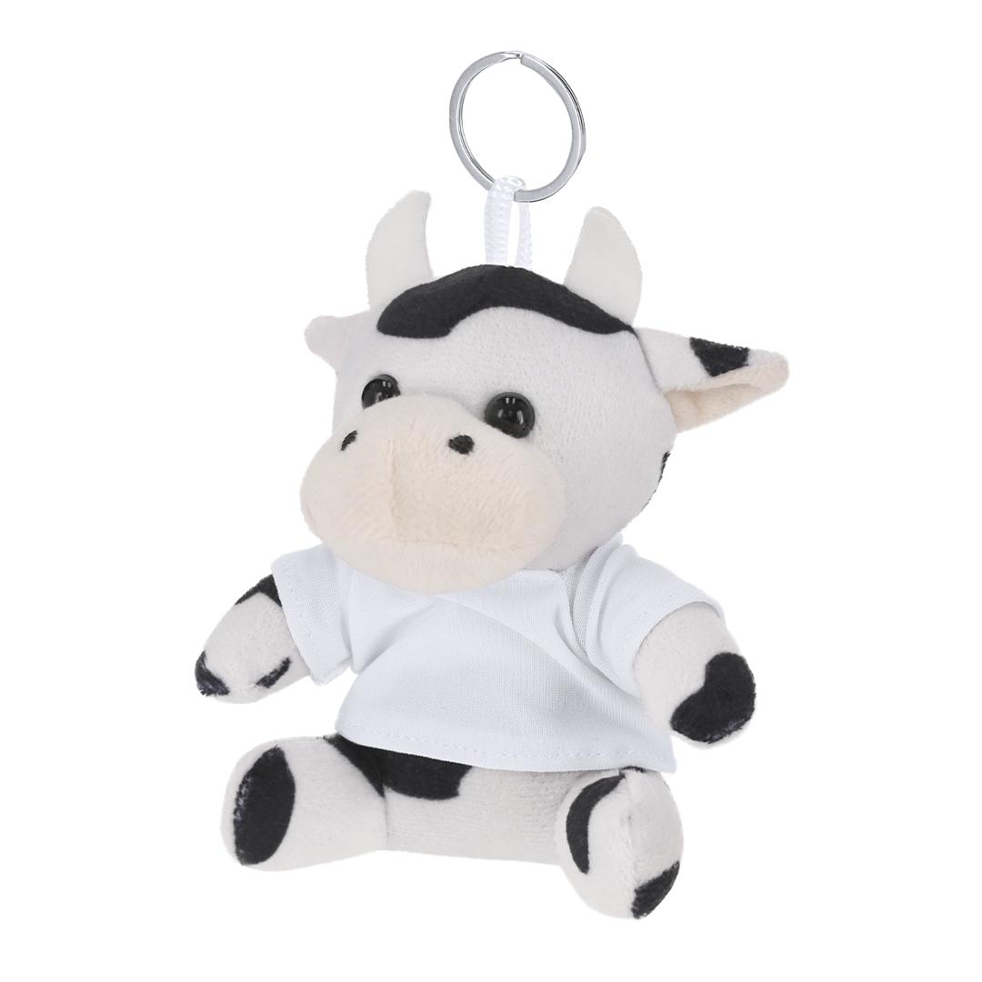 Breloc văcuță de pluș Goose alb
