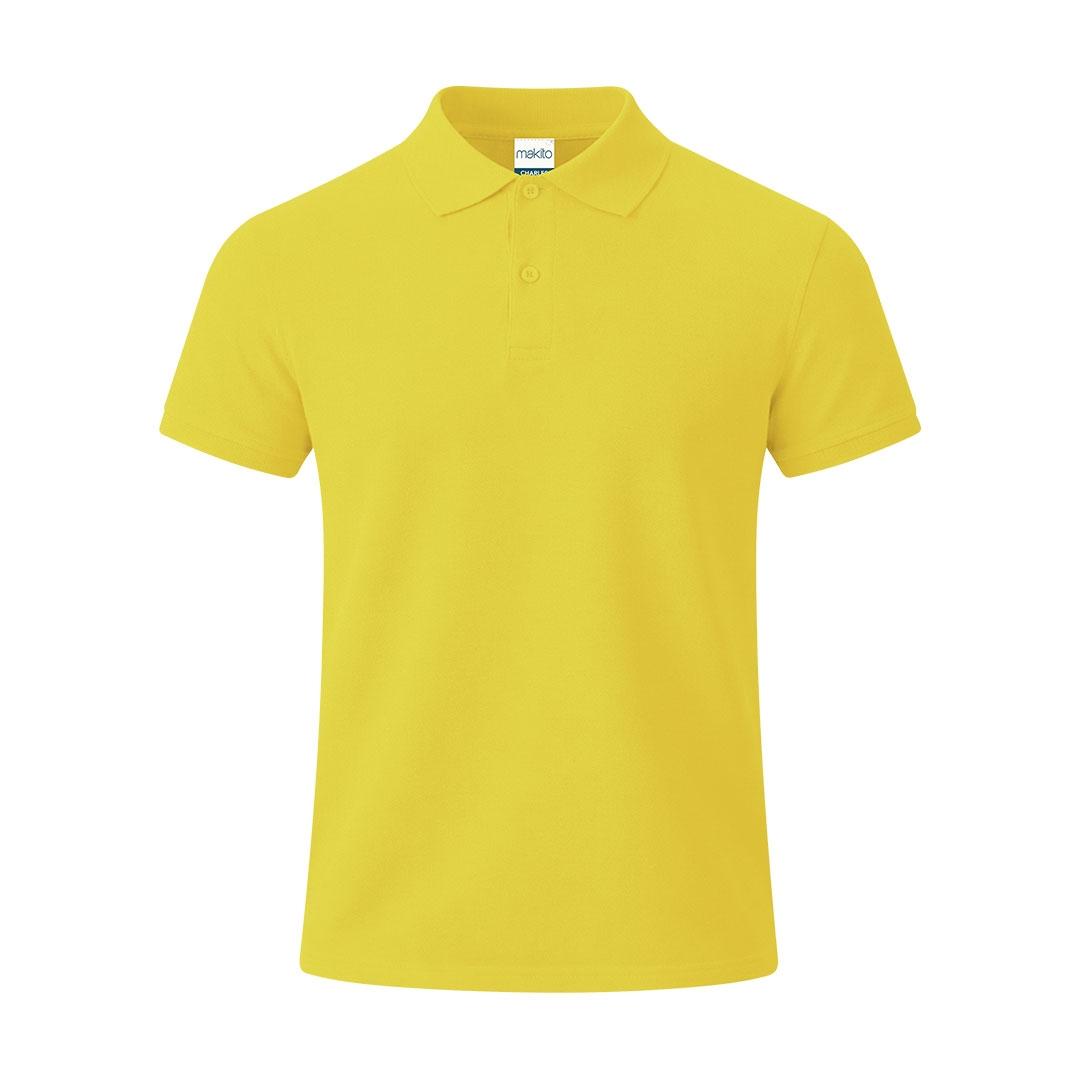 Tricou polo adulți Charles color galben M