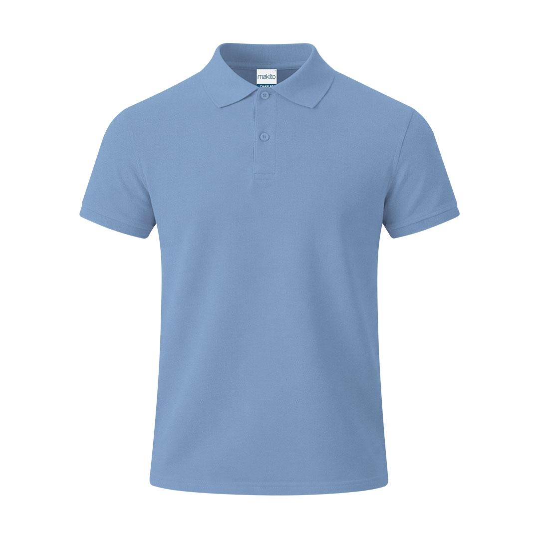 Tricou polo adulți Charles color albastru deschis M