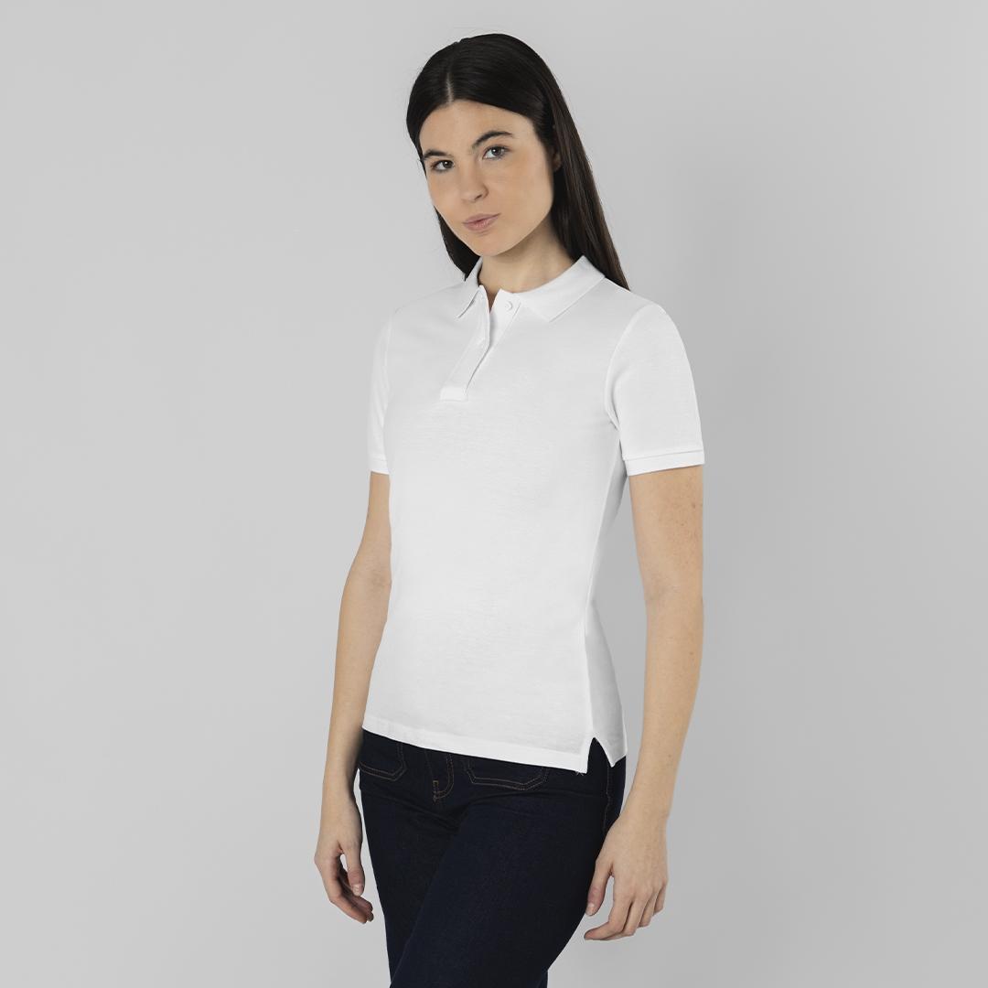 Tricou polo femei Charles alb alb L