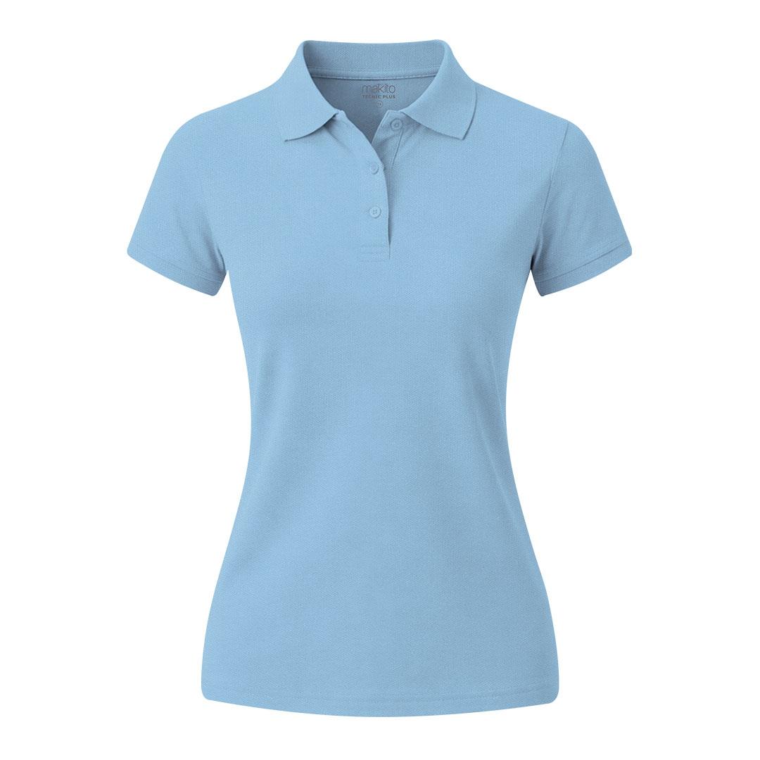 Tricou polo femei Tecnic Plus albastru deschis XL