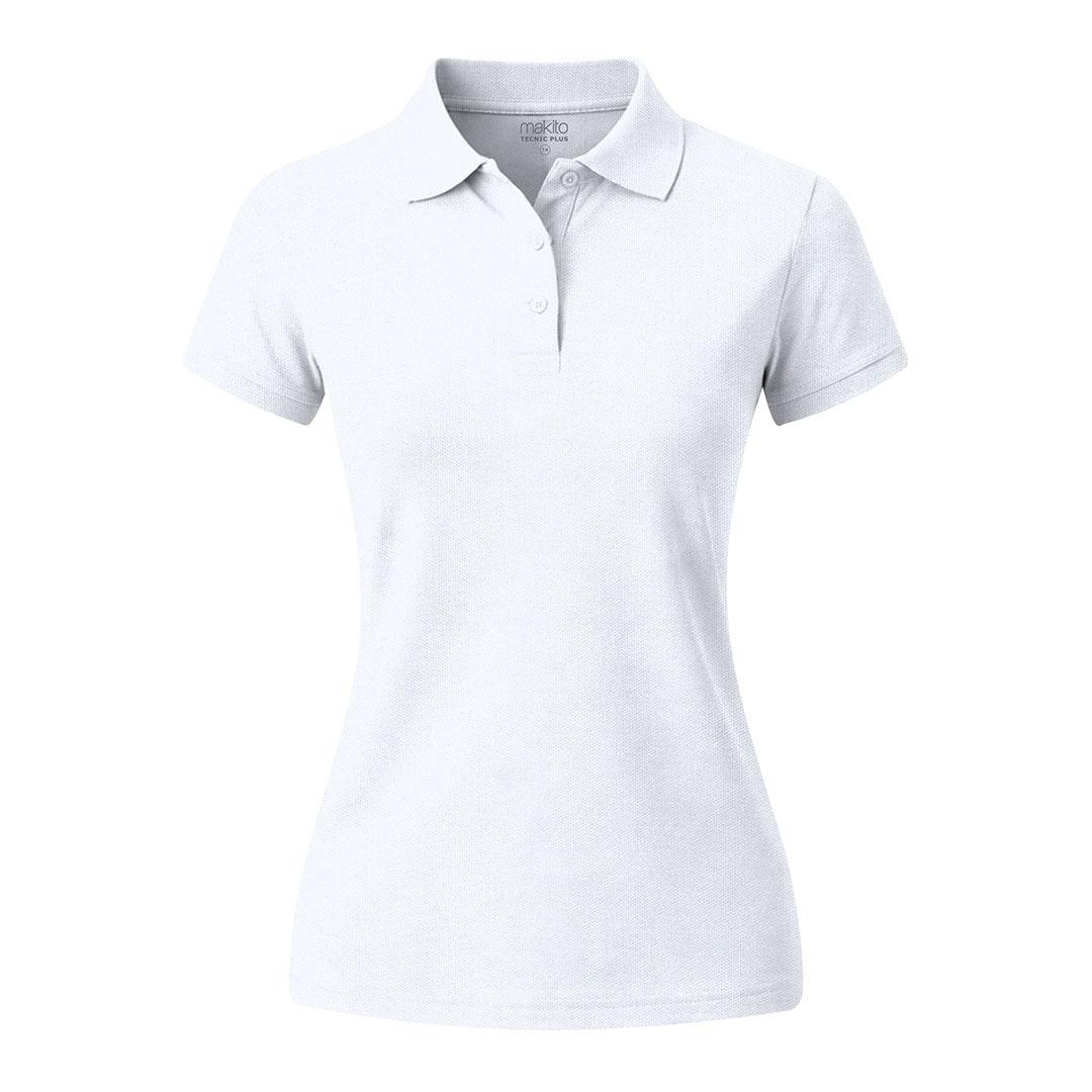 Tricou polo femei Tecnic Plus alb XL