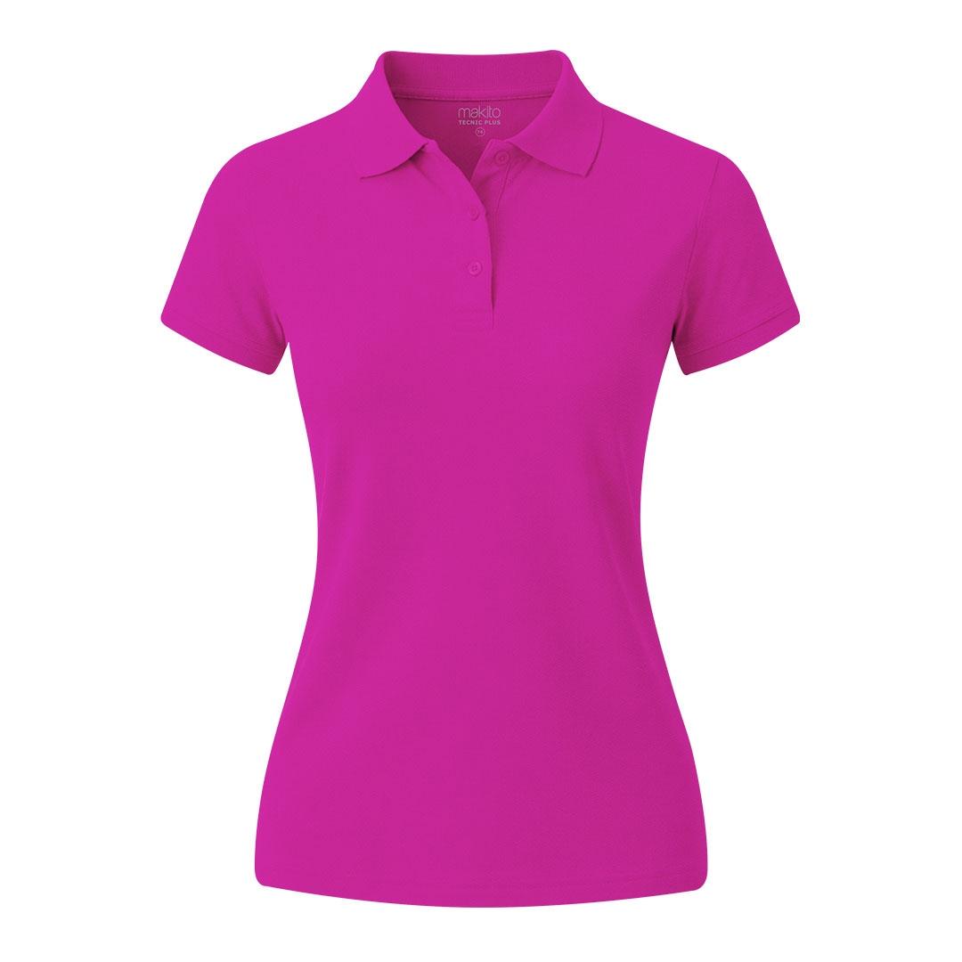 Tricou polo femei Tecnic Plus fucsia XL