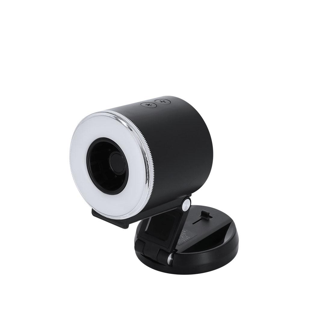 Ventilator portabil cu inel luminos Tangix negru