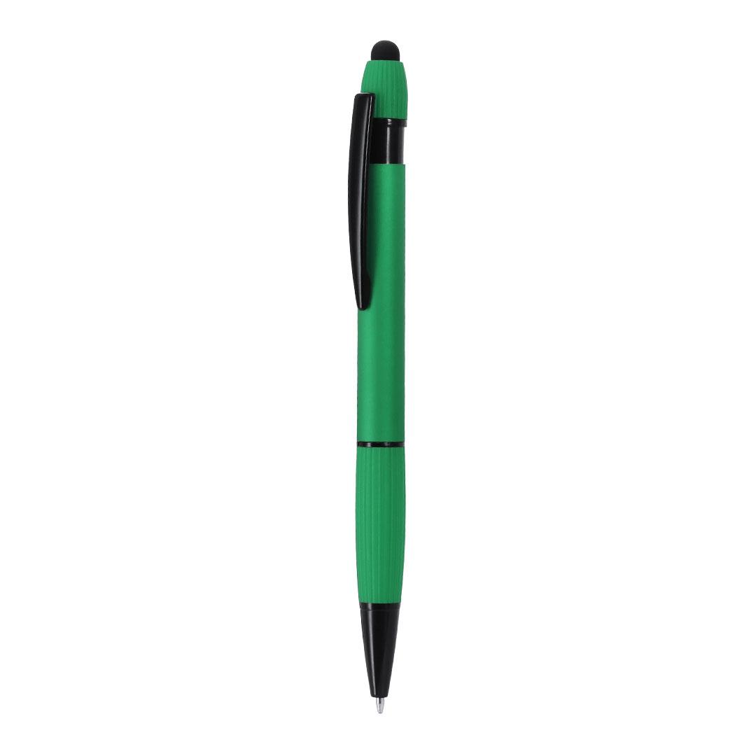 Pix cu stylus pentru ecrane tactile Turbom verde