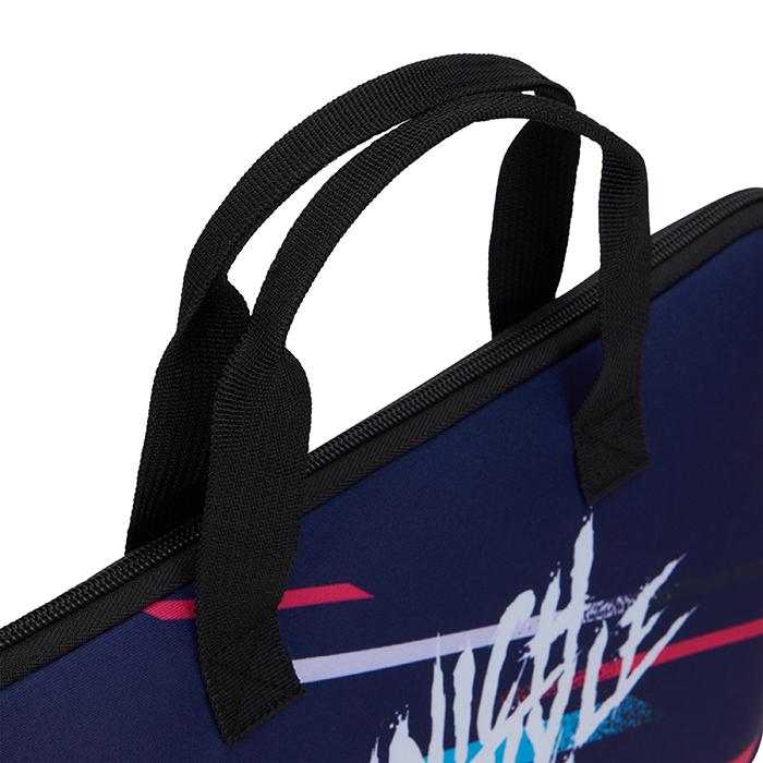 Manșon pentru laptop din neopren sublimat cu fermoar și buzunar în spate. ″13: 33x26cm