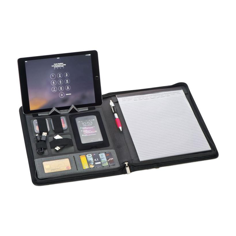 Mapă A4 cu powerbank Elda Gri