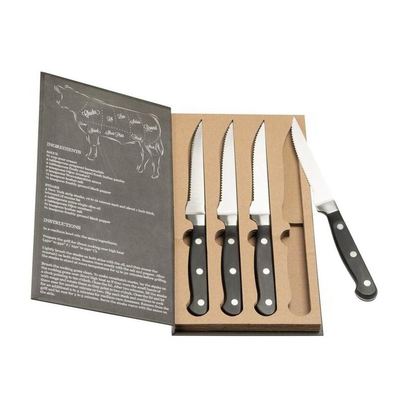 Set cutite steak London Negru