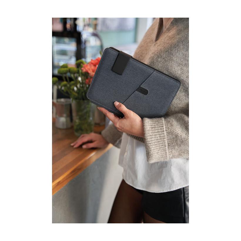 Mapă A4 cu powerbank Leno Negru