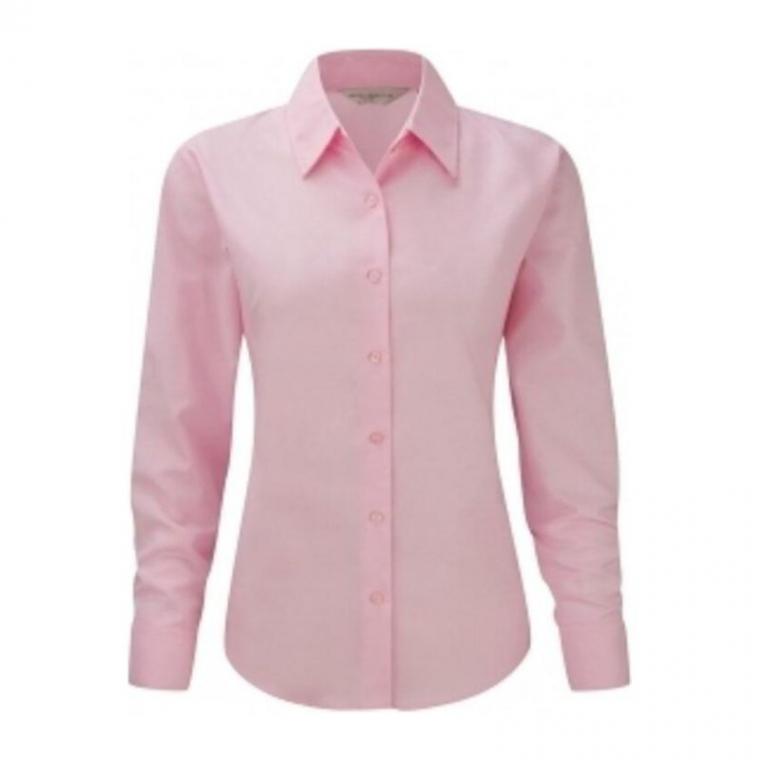Cămașă mânecă lungă Damă Oxford 932F Roz XXL