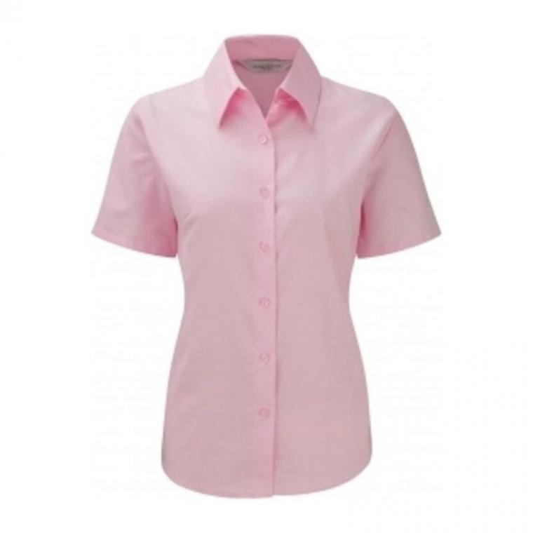 Cămașă mânecă scurtă Damă Oxford 933F Roz XXL