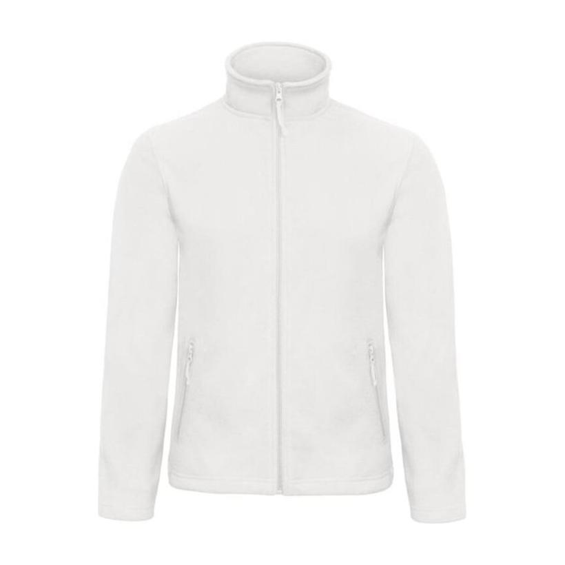 Jachetă fleece cu fermoar pentru bărbați O68 White