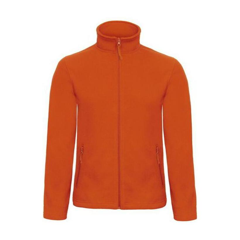 Jachetă fleece cu fermoar pentru bărbați O68 Portocaliu