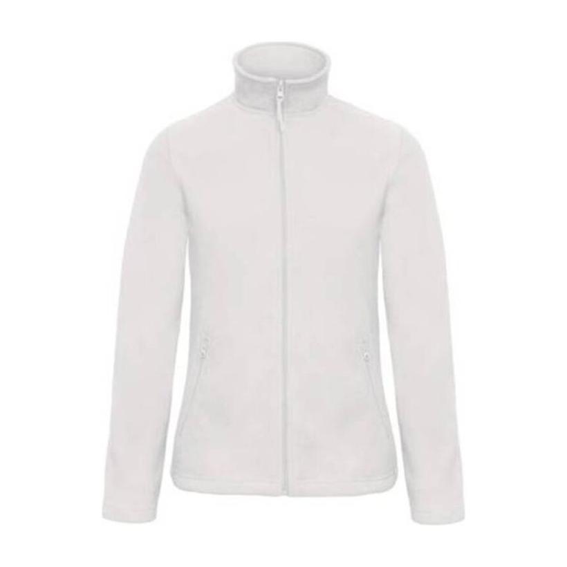 Jachetă fleece cu fermoar pentru damă O69 White