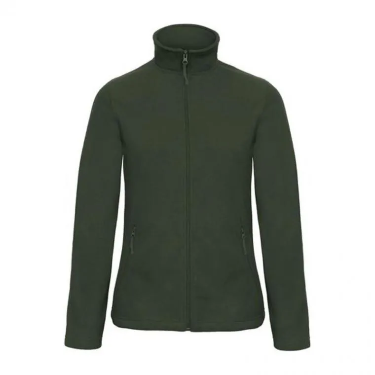 Jachetă fleece cu fermoar pentru damă O69 Verde XL