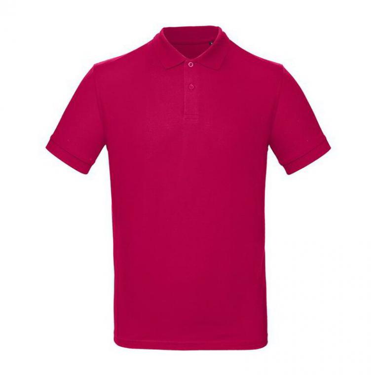 Tricou polo pentru bărbați Inspire Roz 3XL